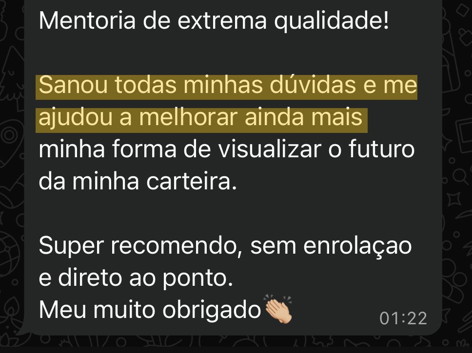 Relato de cliente após a sessão